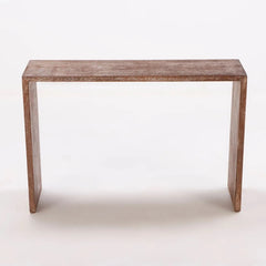 Cerused Oak French Console in the Manner of Jean-Michel Frank