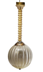 Attributed to Seguso Vetri D'Arte Blown Glass Round Lantern, c. 1935