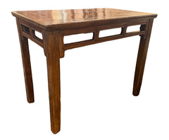 A Chinese Burl and Oak Table