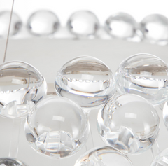 Patricia Urquiola & Eliana Gerotto Caboche Spensione Wire Suspended Chandelier with Plexiglas Balls by Foscarini