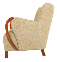 Armchair In The Manner of Viggo Boesen in BDDW fabric