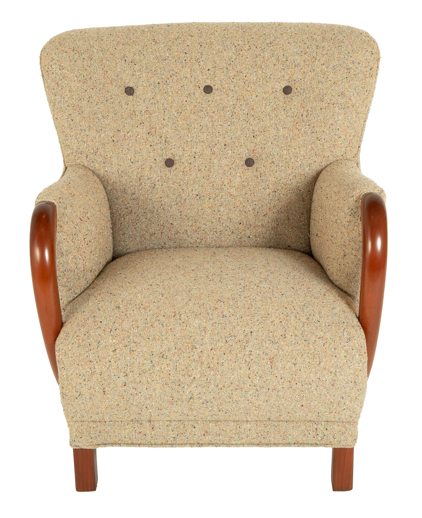 Armchair In The Manner of Viggo Boesen in BDDW fabric