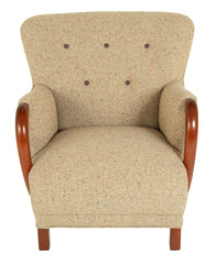 Armchair In The Manner of Viggo Boesen in BDDW fabric