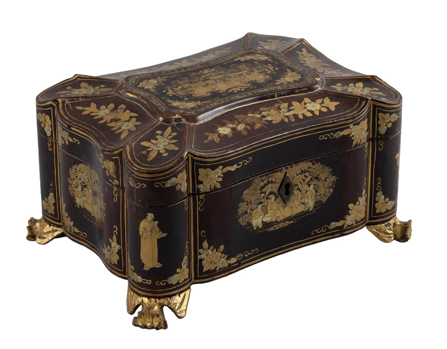Chinese Lacquer Dresser Box