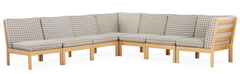 Hans J. Wegner GE 280 Beech Wood Modular Sofa