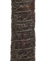 Grand Tour Bronze Model of the Vendôme Column, 19th Century, Mounted on Slate Base