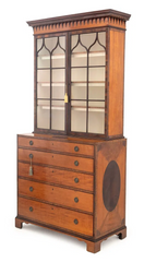 George III Secretaire Bookcase, Circa 1780