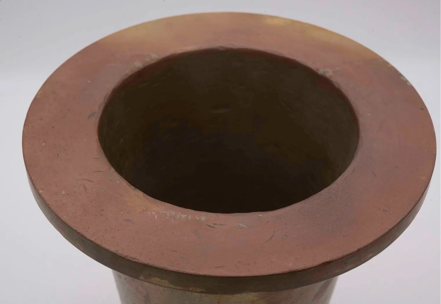 Heavy Antique Patinated Bronze Vase