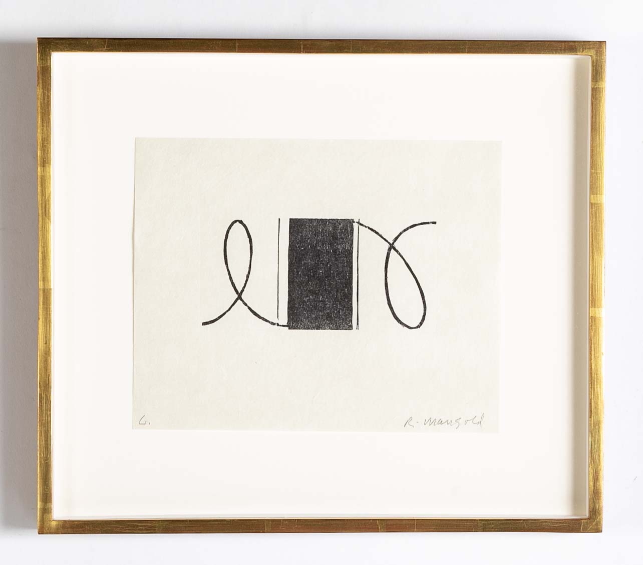 Complete Set, Robert Mangold Seven Signed Color Woodcuts on Paper
