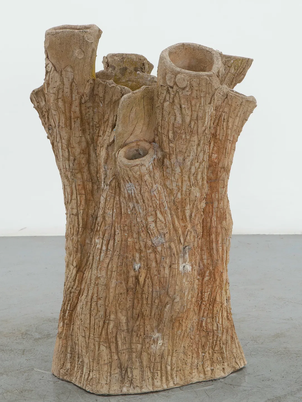 Large Faux Bois Tree Trunk Planter