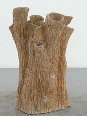 Large Faux Bois Tree Trunk Planter