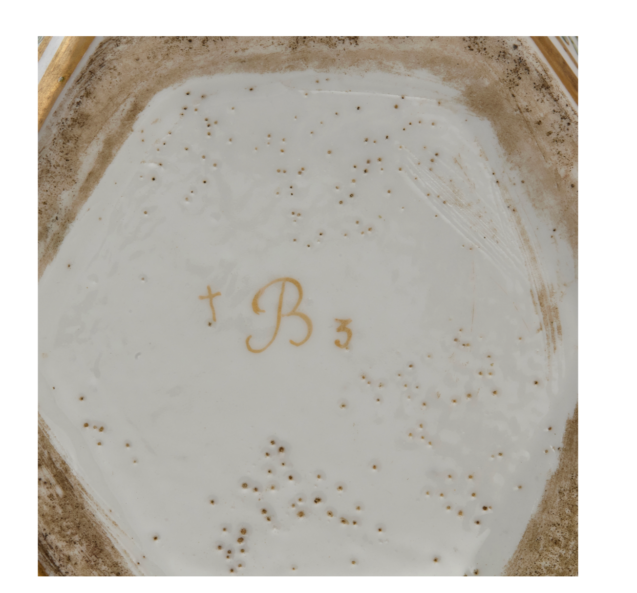 A English Porcelain Twisted Hexagonal Lidded Vase