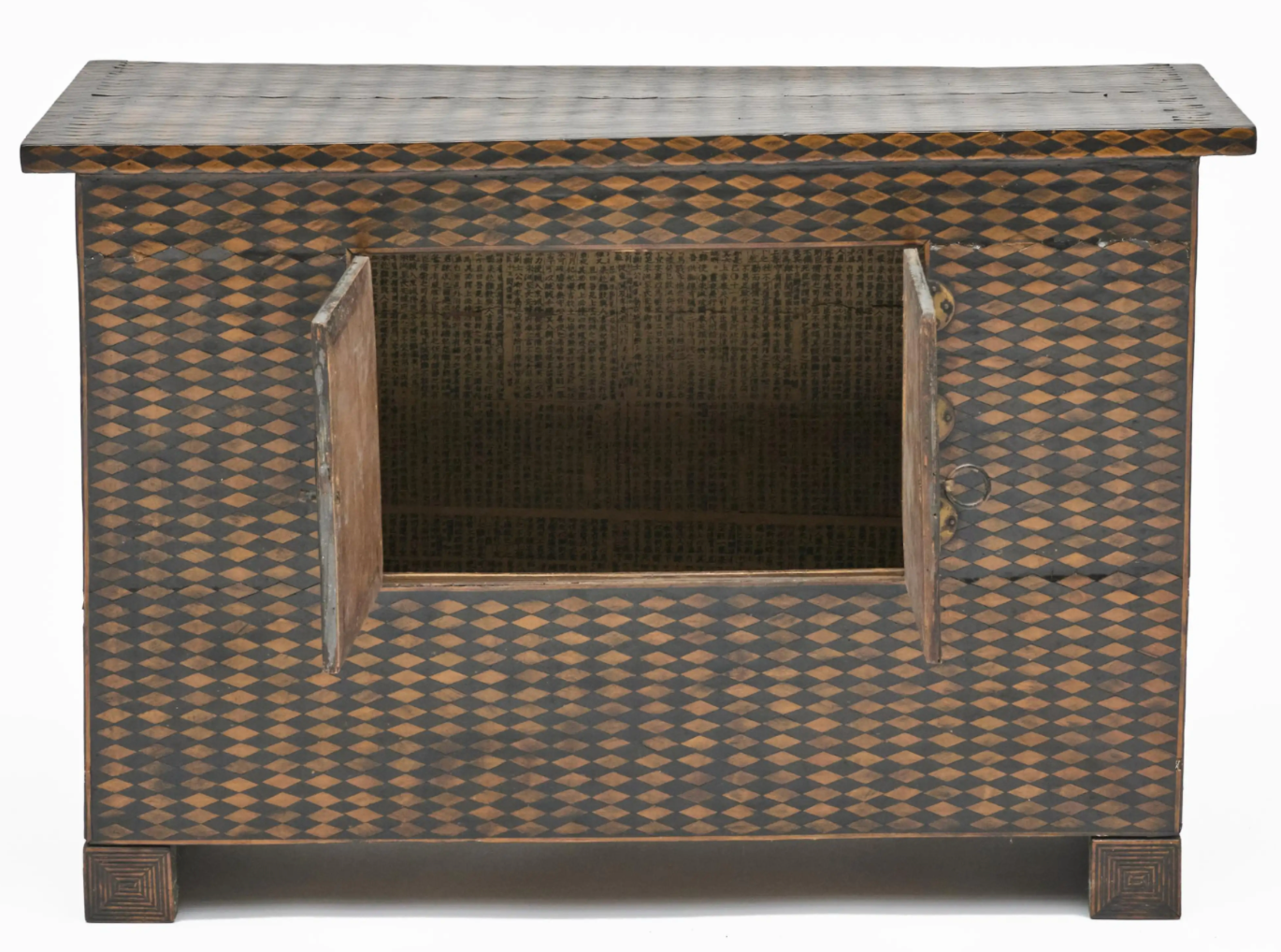 Korean Chestnut and Pearwood Royal Bedside Chest