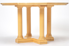 David Linley Burlwood Center Table in Sycamore