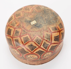 Pre-Columbian Mayan Polychrome Pottery Bowl