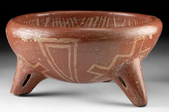 Pre-Columbian Chupicuaro Tripod Rattle Bowl