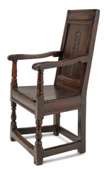 English Oak Joined Armchair