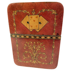 19th Century Italian Sorrento Inlaid Mosaic Playing Card Case