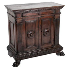 17th Century Italian Baroque Walnut Credenza