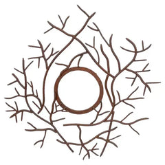 Custom Van der Straeten Style Iron Branch Mirror