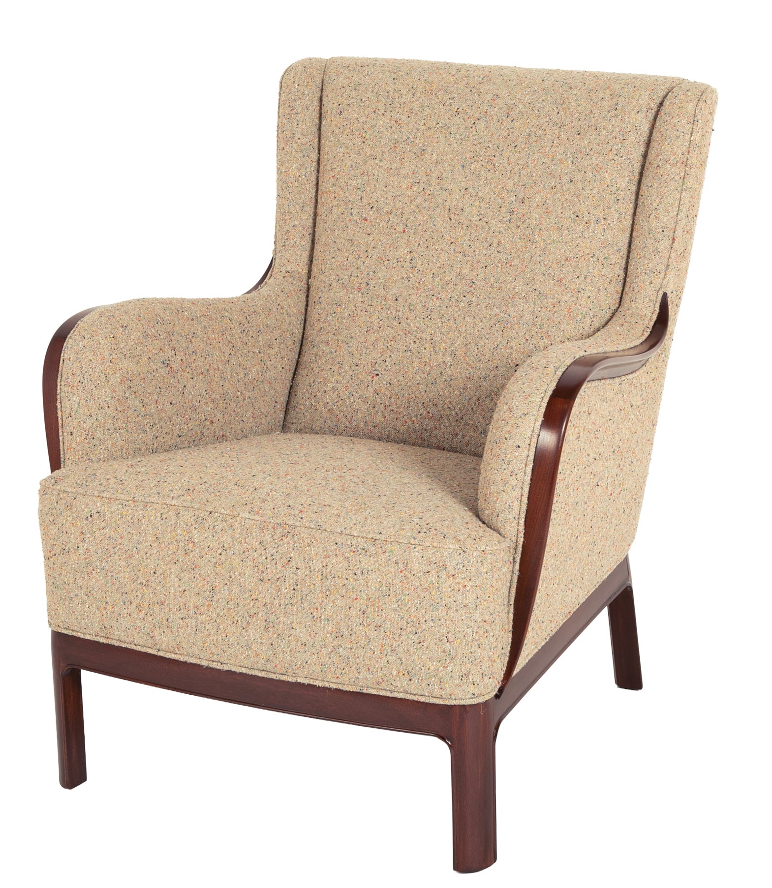 Frits Henningsen Mahogany Chair in BDDW fabric