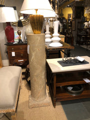 Pair of Neo-classical Faux Marble Painted Wooden Columns or Pedestals
