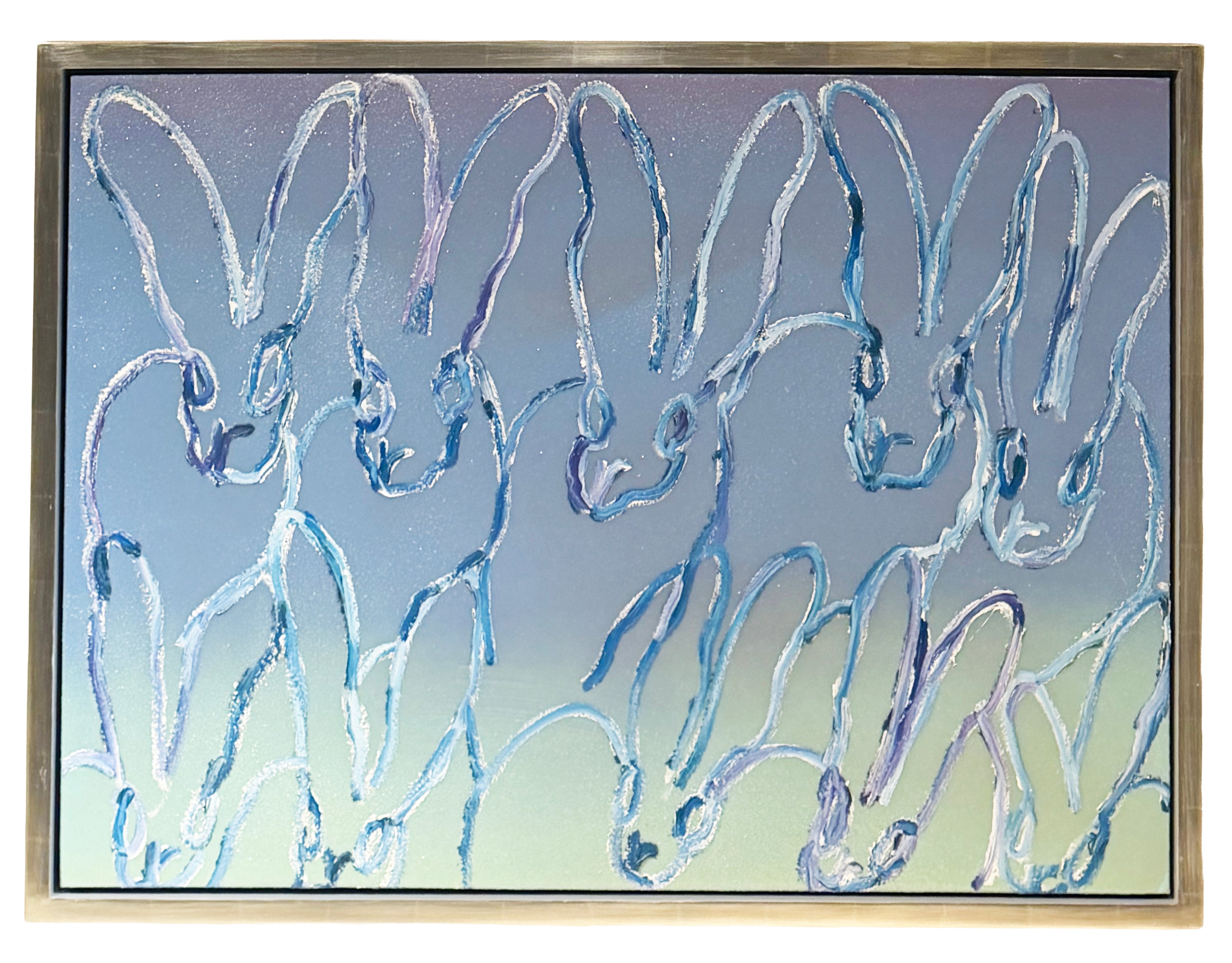 Hunt Slonem (b. 1951) "Gradient Ascension Body Paint" Acrylic on Canvas