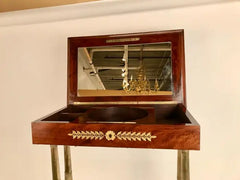 Regency Mahogany and Gilt Bronze Side Table