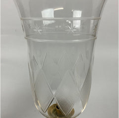 Pair of French Regence Style Photophores with Colonial Motif Hurricane Glass Shades