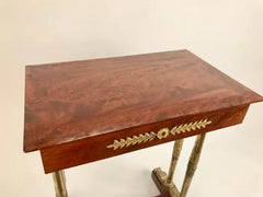 Regency Mahogany and Gilt Bronze Side Table