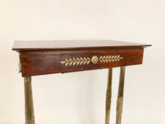 Regency Mahogany and Gilt Bronze Side Table