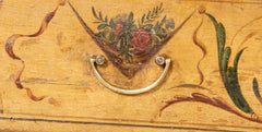 American Federal Bow Front Chest of Drawers with Faux Painted Decoration
