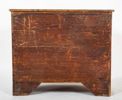 American Federal Bow Front Chest of Drawers with Faux Painted Decoration
