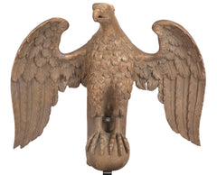 19th Century New England Carved Wood Eagle