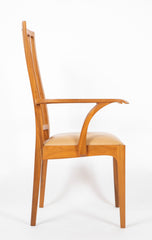 Edward Barnsley Tall Backed Armchair in Tradition of Arts & Crafts