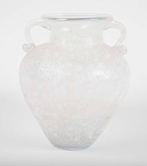 Murano Baluster Form Iridescent Glass Vase