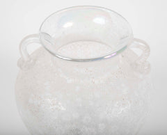 Murano Baluster Form Iridescent Glass Vase