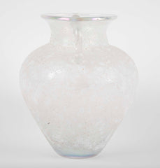 Murano Baluster Form Iridescent Glass Vase