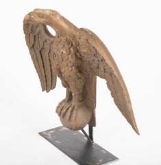 19th Century New England Carved Wood Eagle