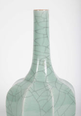 Pair of 19th Century Chinese Guan Type Vases