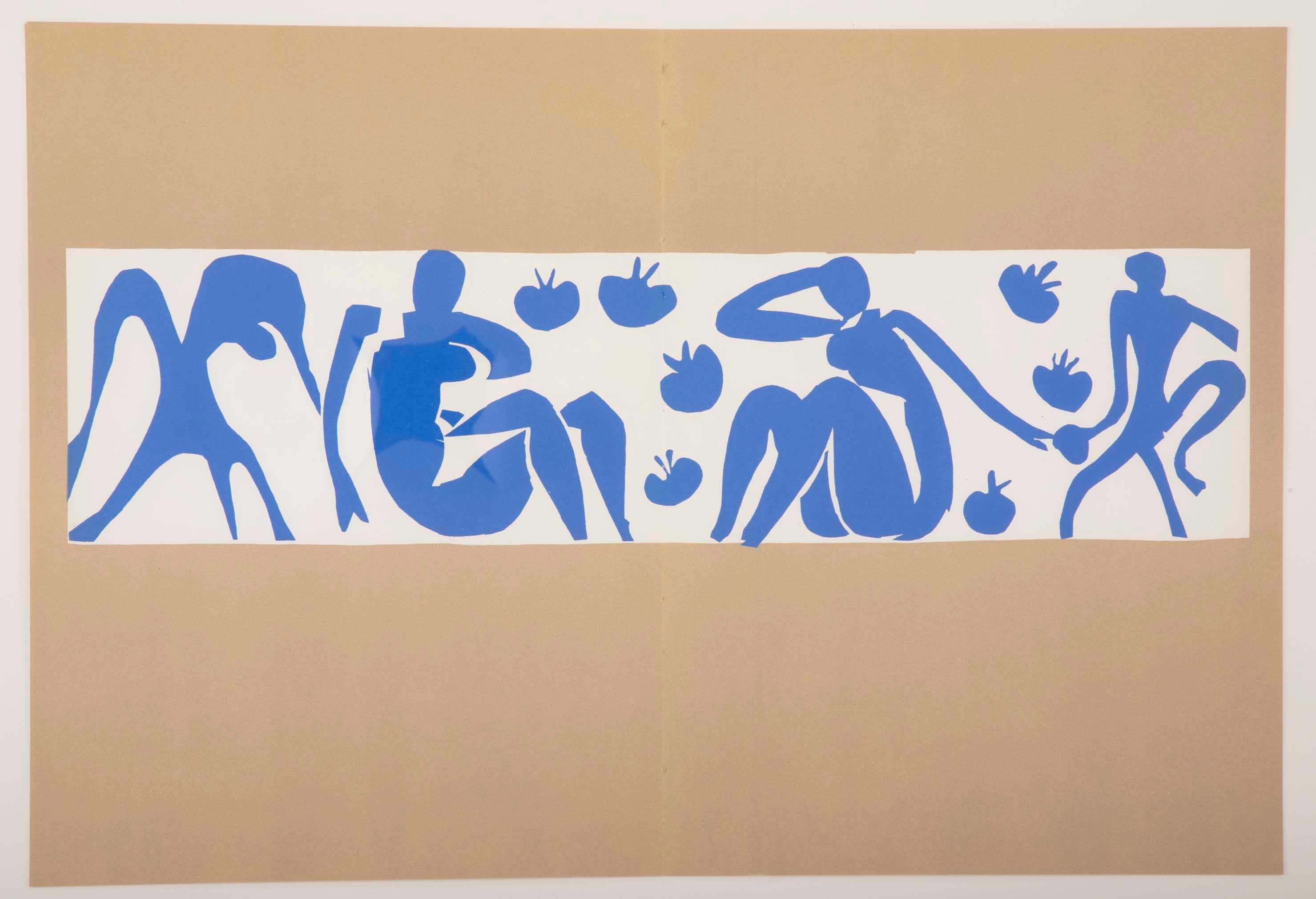 Henri Matisse Supervised Lithograph from his Original Cut Paper Maquette