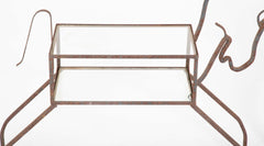 Unique Pair of Wrought Iron Side Tables in Goat & Horse Forms