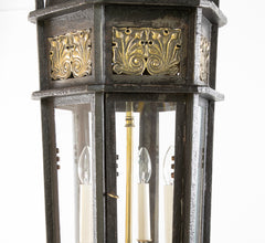 American Wrought Iron and Bronze Lantern Probably by E. F. Caldwell