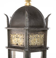 American Wrought Iron and Bronze Lantern Probably by E. F. Caldwell