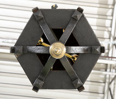American Wrought Iron and Bronze Lantern Probably by E. F. Caldwell