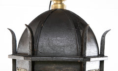American Wrought Iron and Bronze Lantern Probably by E. F. Caldwell
