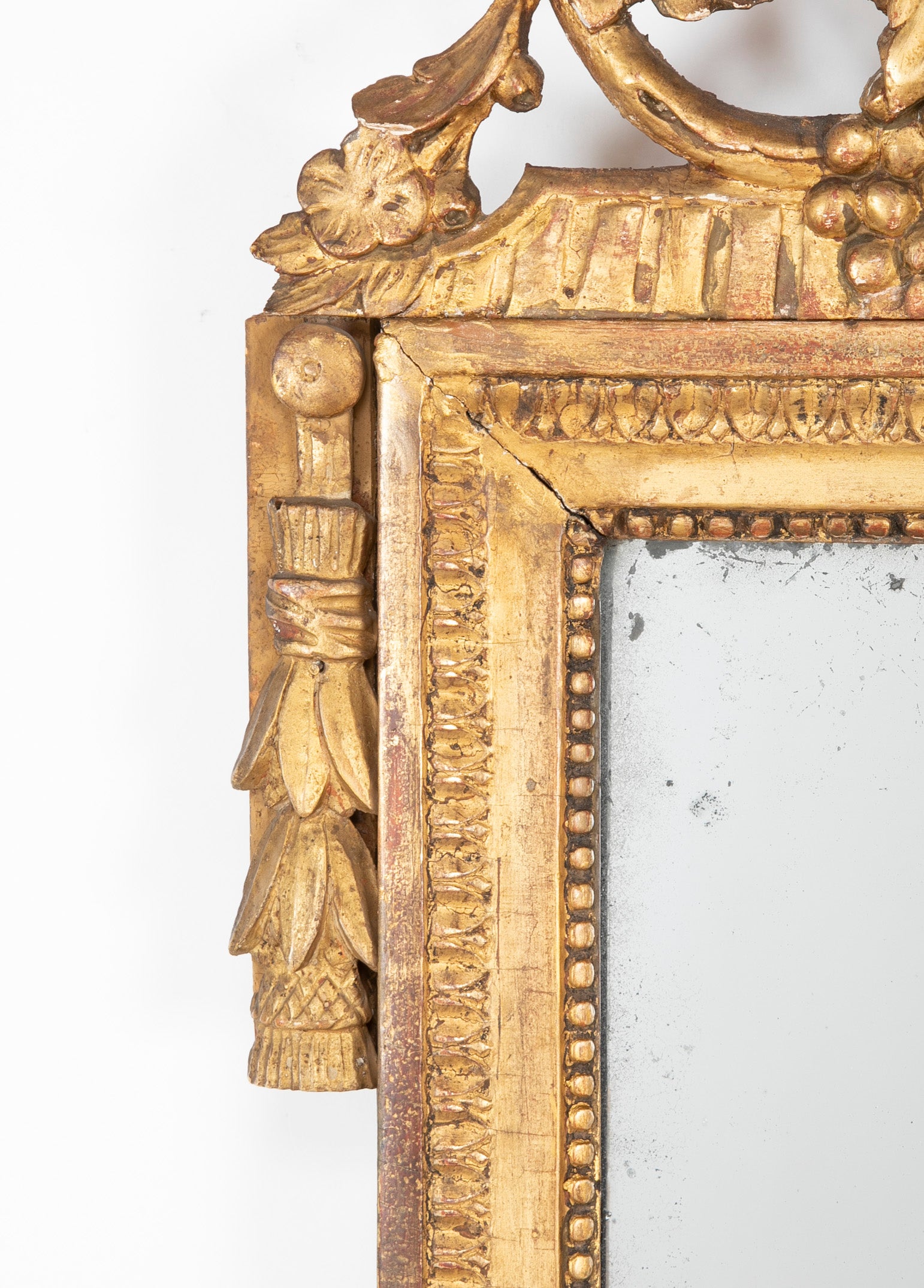 Louis XVI French Gilded Marriage or Bride's Mirror