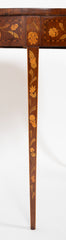 Dutch Marquetry Neo-Classic Oval Table with Elaborate Inlaid Top