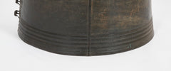Southeast Asian Bronze Rain Drum with Triple Stacked Piggy-back Frogs & a Procession of Elephants