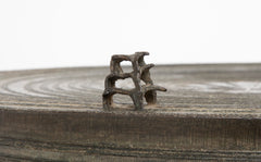 Southeast Asian Bronze Rain Drum with Triple Stacked Piggy-back Frogs & a Procession of Elephants